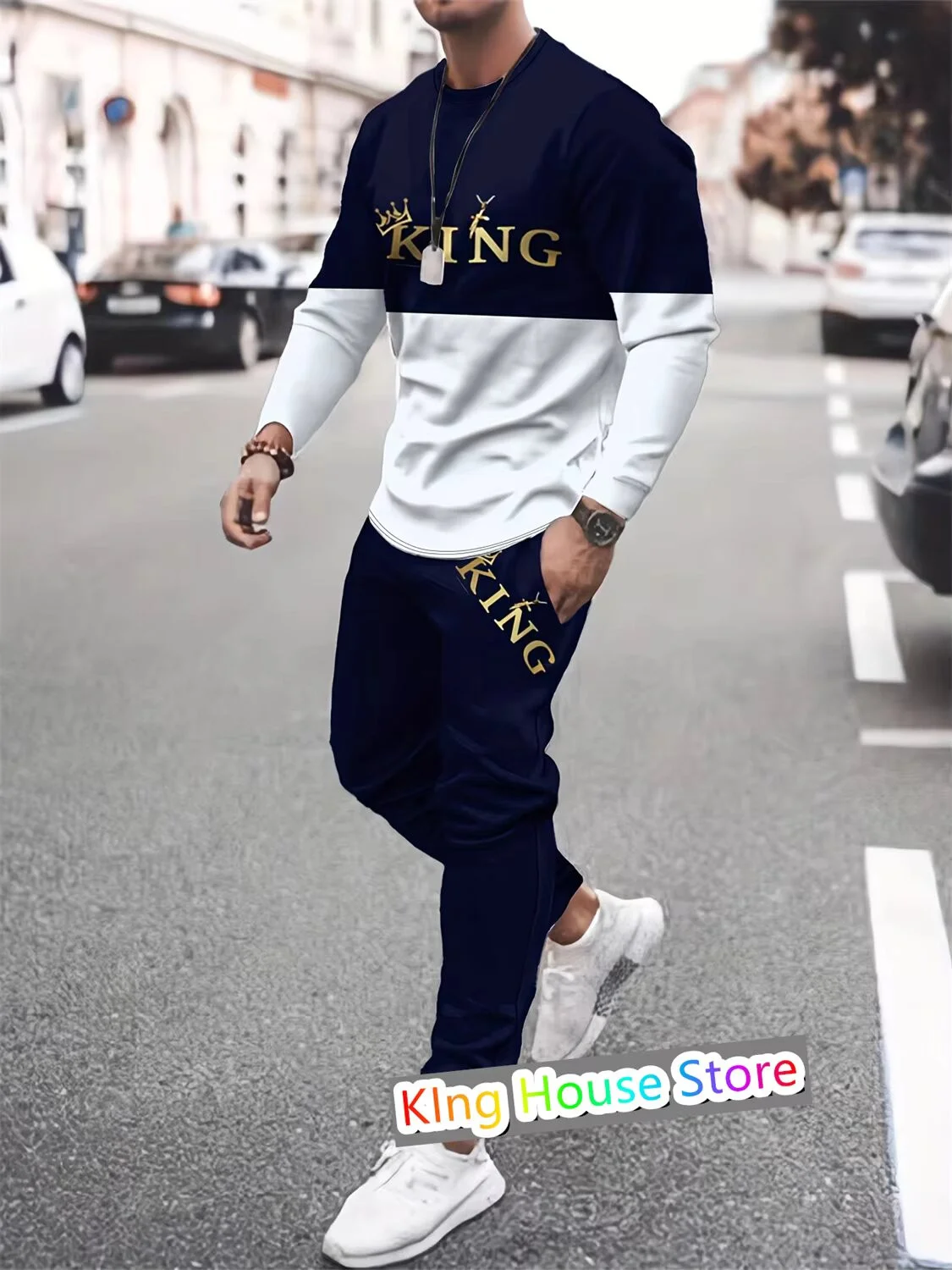 New Fashion full Sleeves T-Shirt & Full Pant Combo (Set) for Man
