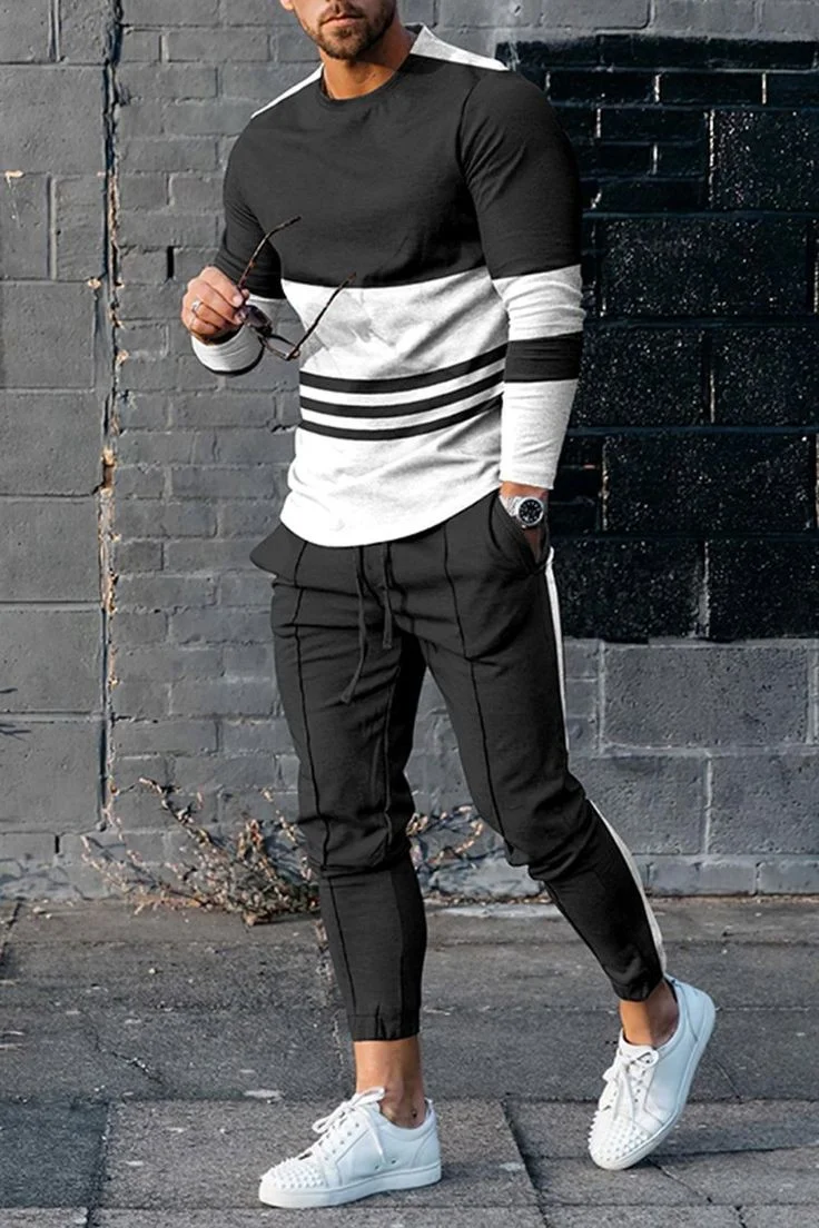 New Fashion full Sleeves T-Shirt & Full Pant Combo (Set) for Man