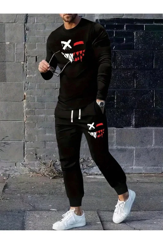 New Fashion full Sleeves T-Shirt & Full Pant Combo (Set) for Man