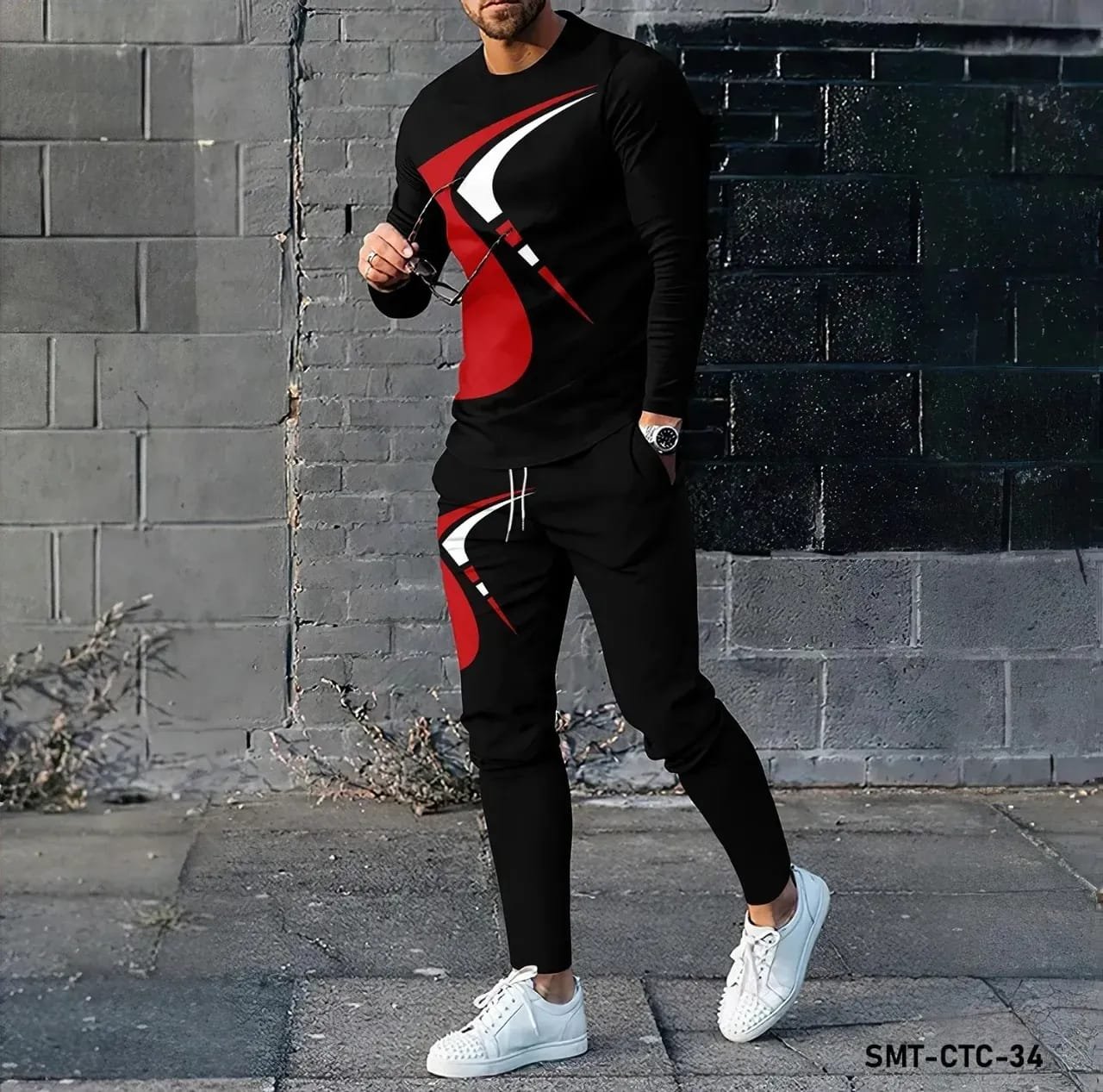 New Fashion full Sleeves T-Shirt & Full Pant Combo (Set) for Man