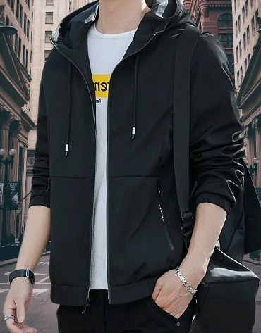Fashionable Stylish With casual Bonded Hoddie For Man