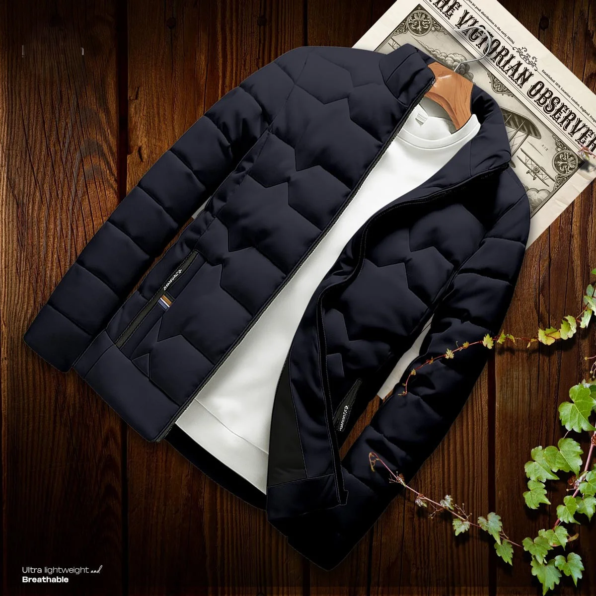 Navy Color High-Quality Padding Jacket for Winter