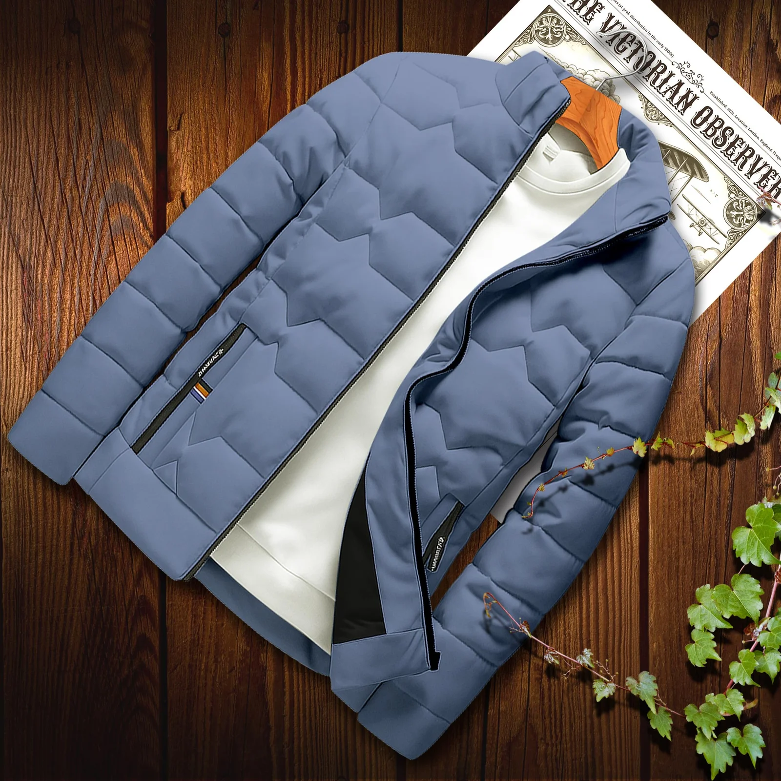 Olive Color High-Quality Padding Jacket for Winter