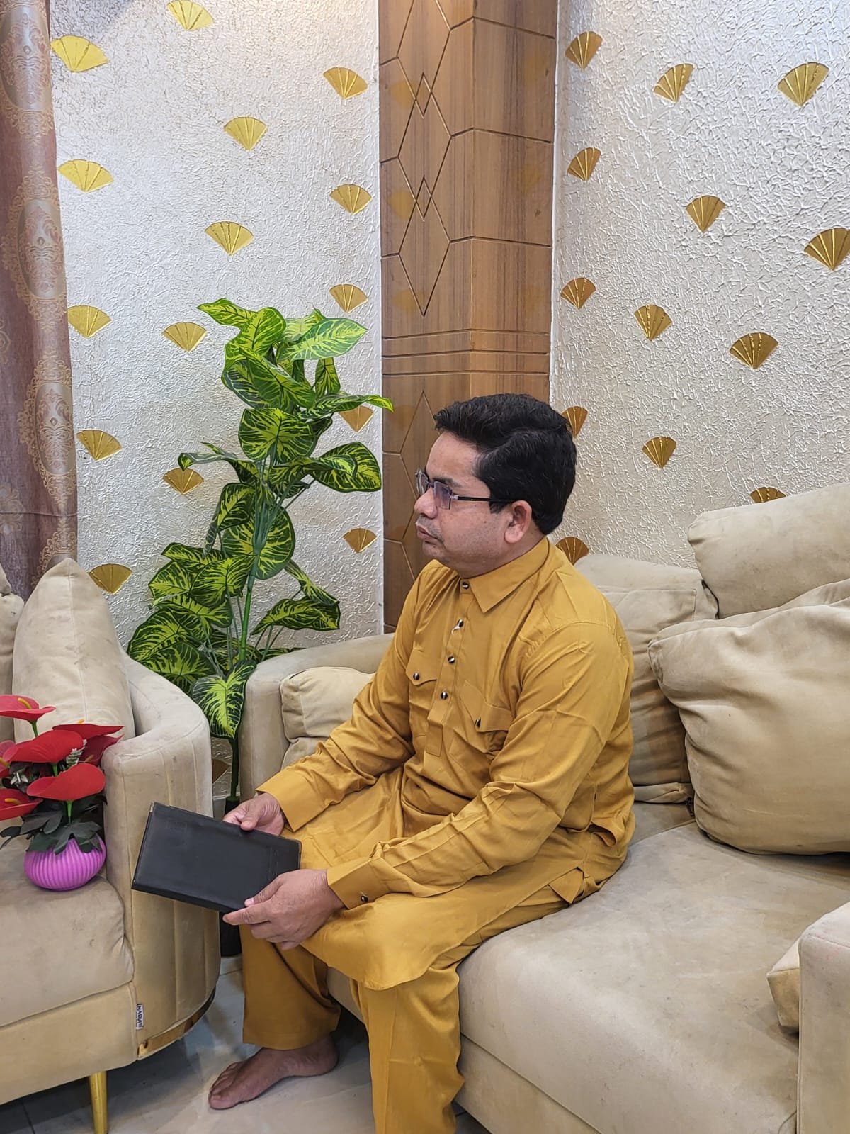 Special Men’s Solid Color Kabli Set Panjabi4