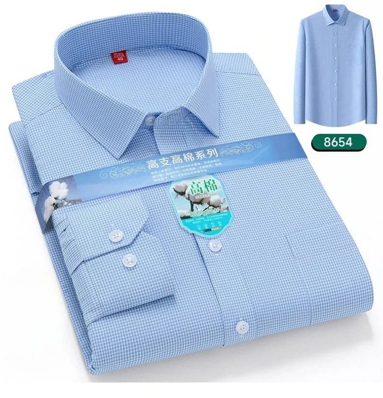 Men's Formal Check Shirts  Fashionable Long Sleeve Smart Looking Fashion Shirts1