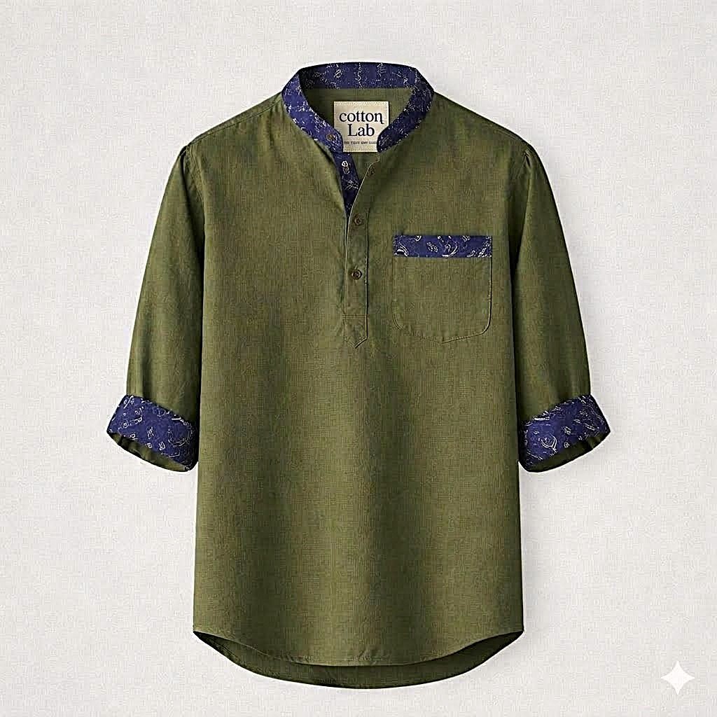 New Summer Colection Cotton Fabric Katua For Man's